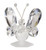 Crystal Butterfly and Murano White Figurine