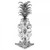 Swarovski Crystal Pineapple with 925 Silver Leaf