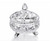 Elegant crystal round footed candy dish wedding favor
