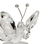 A clear glass butterfly-shaped box, perfect for wedding or bridal shower favors.