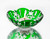 Emerald Elegance Crystal Candy Dish