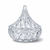 Crystal candy dish with Hershey Kisses for wedding favors, baby shower favors, and bridal shower gifts
