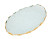 Oval Serving Tray Platter - Gold Trimmed