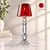 Red crystal candle holder for elegant wedding centerpieces and corporate gifts