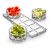 Radius Relish 4 Piece Set Silver
