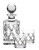 Whiskey Decanter Set Bevel 3 Pc