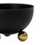 Nut bowl Footed Black w/ Gold