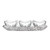 Make your wedding unforgettable with our Crystal Appetizer Server Square 4 Piece set. Ideal for serving and as charming favors for your guests!