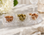 Crystal Appetizer Server Square 4 Piece