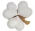 Charming heart-shaped bowls on a bamboo stand, ideal for showcasing snacks at bridal showers or wedding celebrations.
