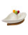 A white ceramic heart-shaped dish features a  Serving dish with speakers designed for serving appetizers and wedding favors.