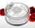 Crystal Clear candy dish With a frosted rose top perfect for wedding favors