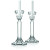 A set of crystal Tapered Candlestick Set