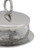 Elegant Silver Sphere Sugar Holder with Plate