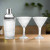 A Crystal clear martini and shaker, set perfect for a wedding and Bridal shower favors