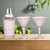 A pink crystal martini I am cocktail Shaker set, Perfect for a wedding favors and bridal showers