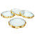 A crystal gold edge, wine coaster perfect for wedding favors and bridal showers favors