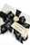 A black double bow  with Porcelain flower for wedding favor And bridal shower decoration