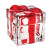 A crystal candy box with a Red ribbon ideal for wedding favors