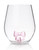 Pink Bow Stemless Wine Glass – Wedding Favor