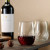 Set of 4 Crystal Stemless Wine Glasses – Wedding Favors
