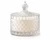 It's a candle holder and a trinket box after the candle burns out out of crystal