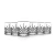 Set of 6 clear crystal shot glasses for wedding favors and bridal shower gifts


