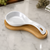 Ceramic Spoon Rest with Bamboo Tray Wedding Favor