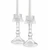 Crystal Candle Lamp Pair 7 Inch | Wedding Favors