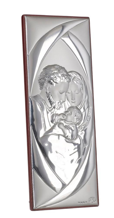 Holy Family Icon  925 Silver Argento