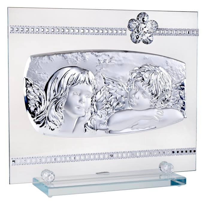 Debora Carlucci 925 Silver Guardian Angels with Crystal Flower