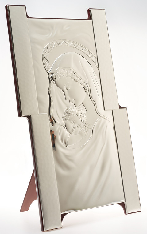 Mother and Child SIlver Plaque Holy Wedding Gifts
