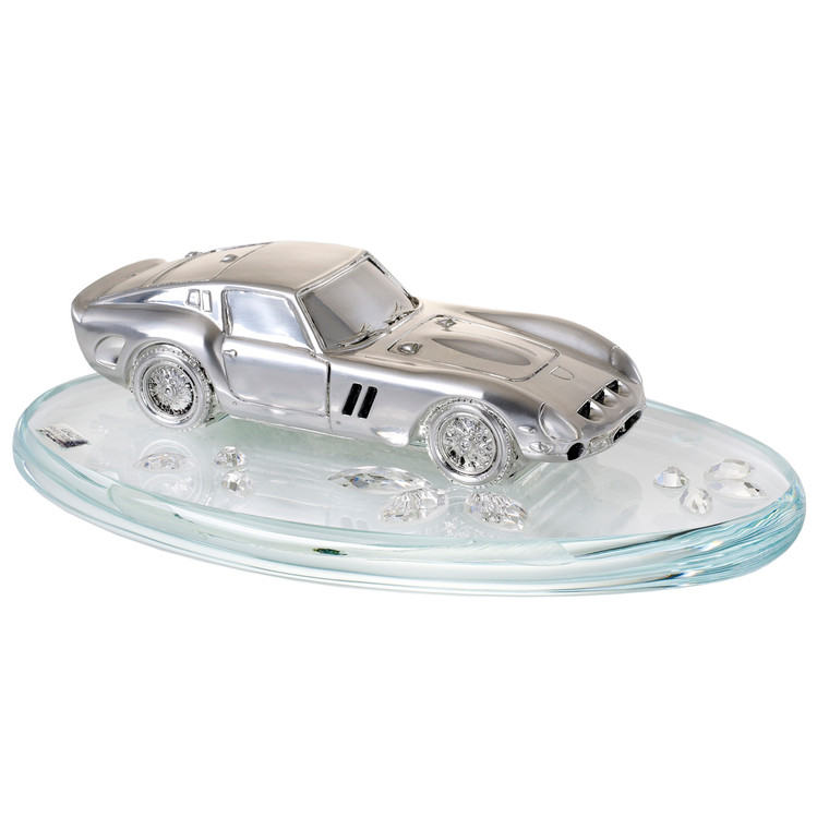 Italian Silver Convertible Ferrari Collectible Replica
