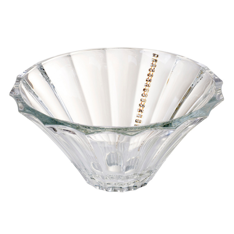 talian Crystal Centerpiece Bowl w/ Swarovski Crystal