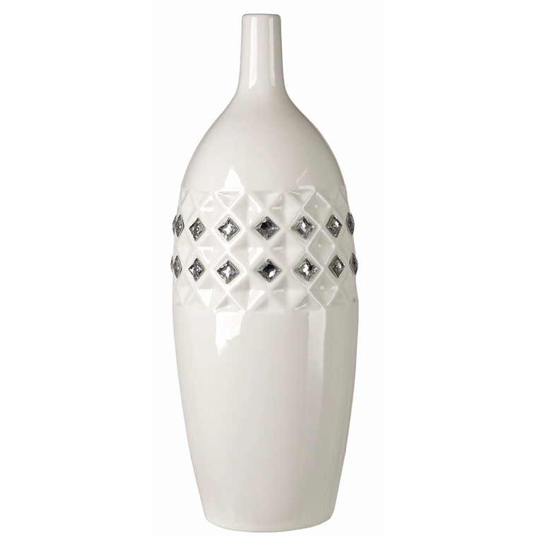 Porcelain Vase with Swarovski Crystals
