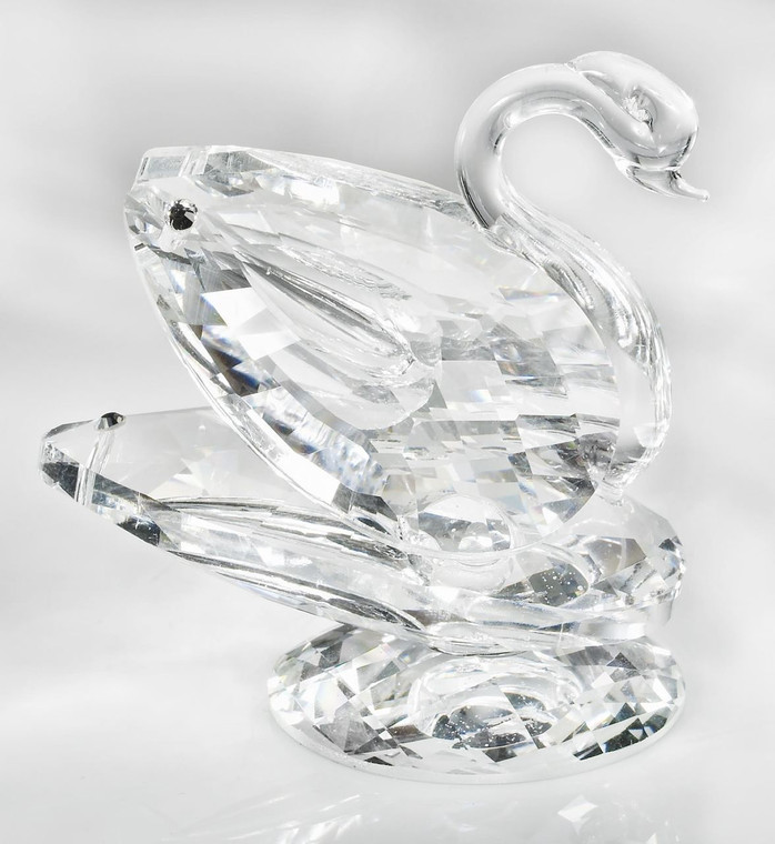 Italian 24% Crystal Swan Figurine