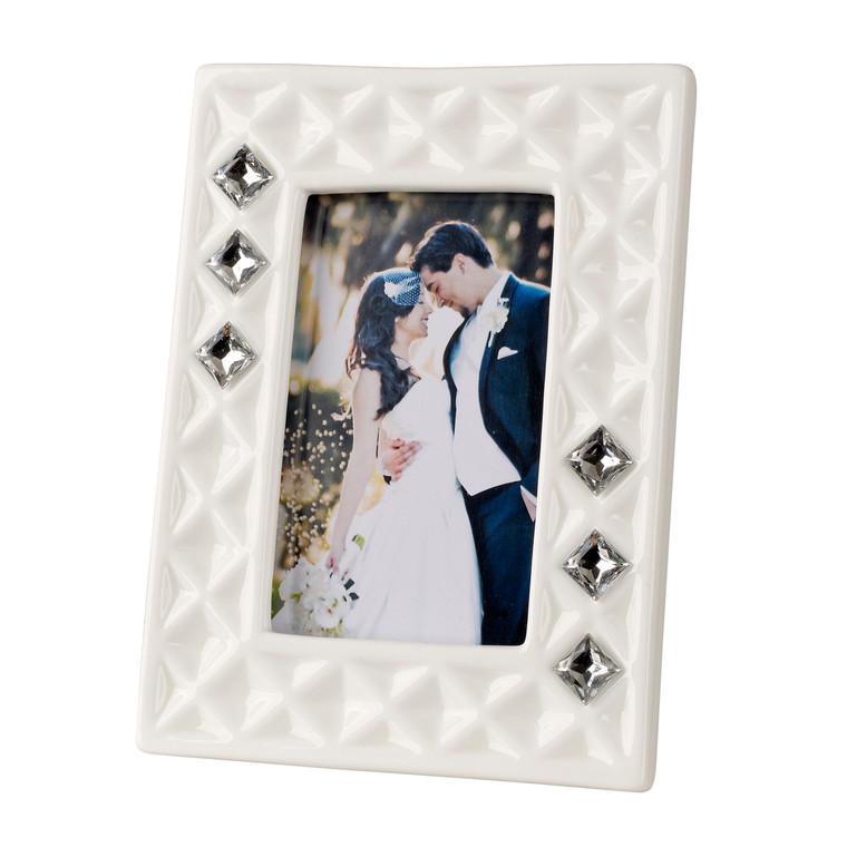 Diamond Shape Bone China Photo Frame Wedding Favor