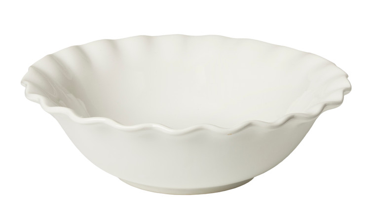 Pasta Serving Bowl Ceramic White 