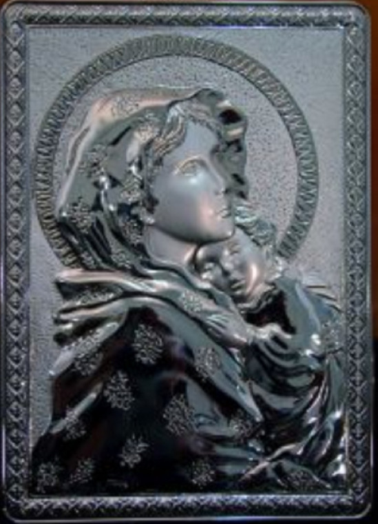Italian mother and child Icon, plaque
