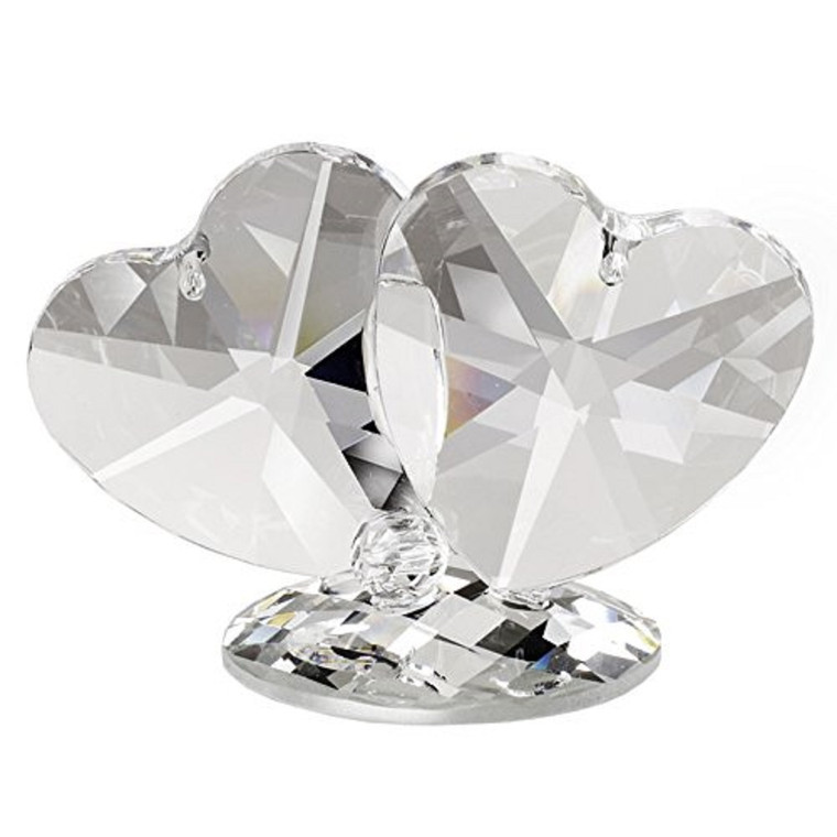 Crystal Double Hearts figurine