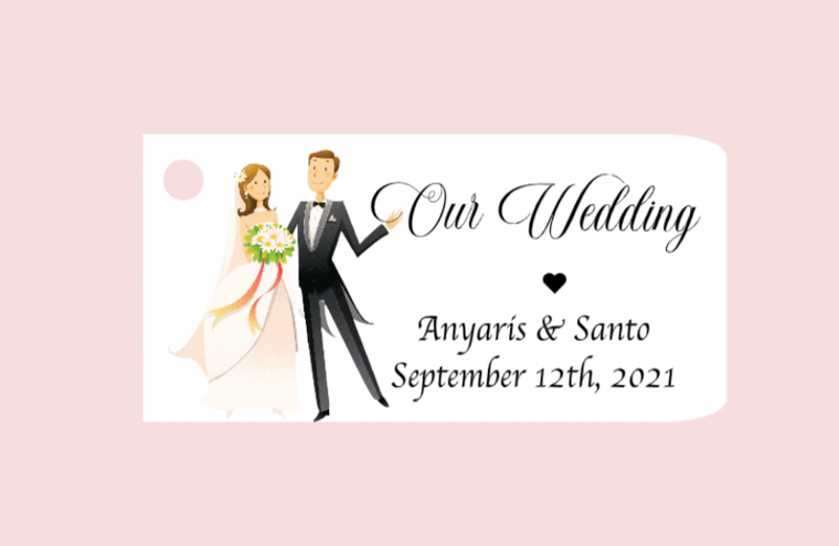 Wedding Favor Tags Bride Groom 