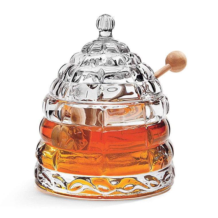 Crystal Beehive Honey Jar