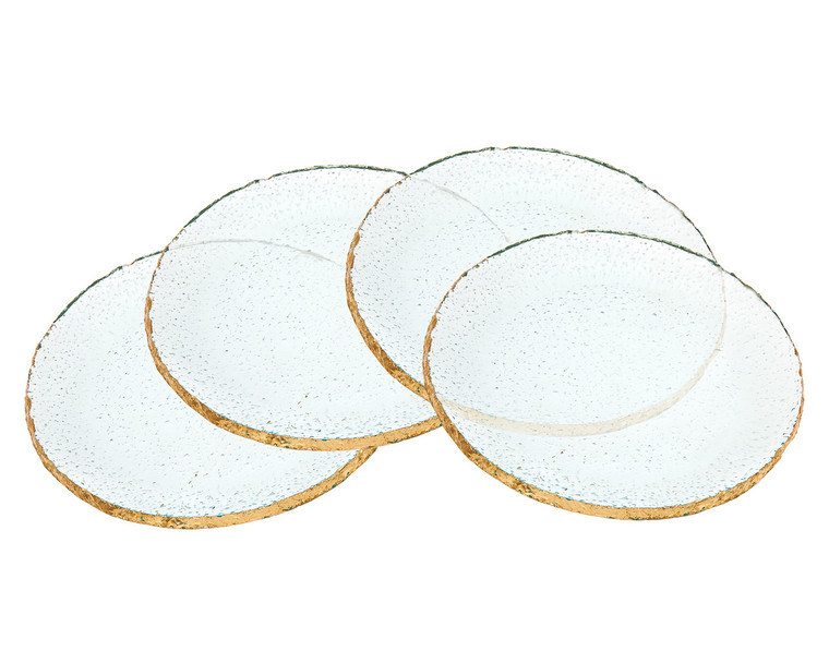 Crystal 7" Dessert Plates Set Of 4