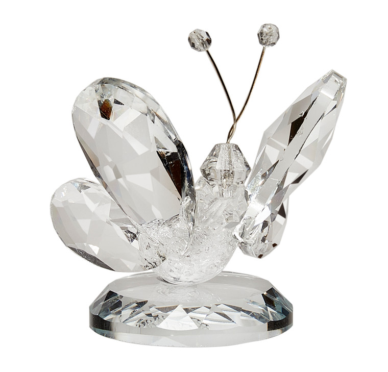 Crystal Butterfly and Murano Figurine Clear