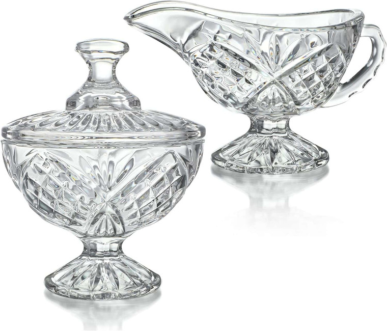 Crystal Sugar And Creamer Set