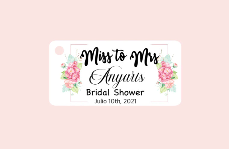 Bridal Shower Favor Tags Miss To Mrs 