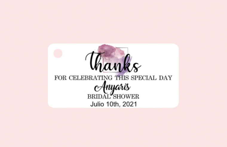 Bridal Shower Favor Tags Special Day