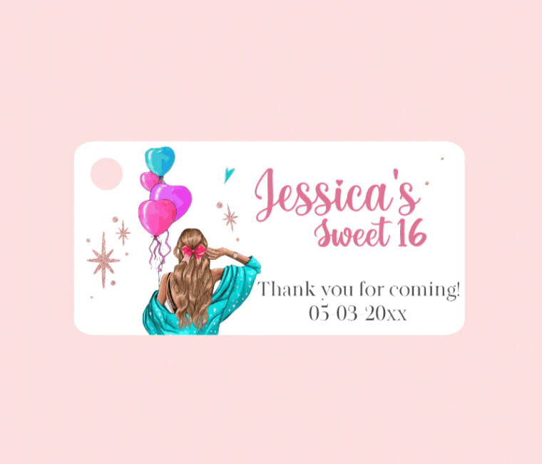 Sweet 16th and Quinceañera Bigliettini / Tags 