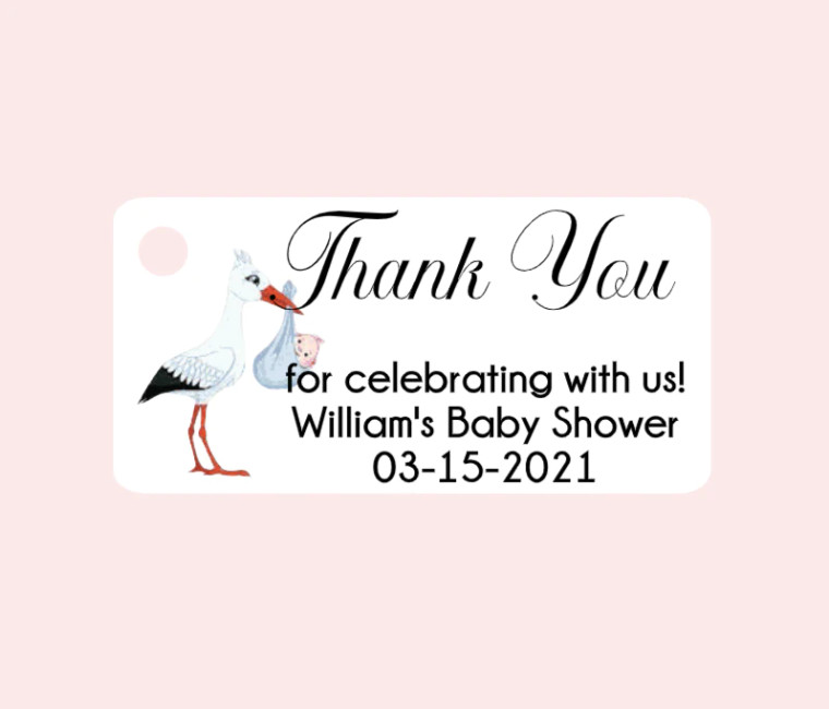  Baby Shower Bigliettini Favor Tags