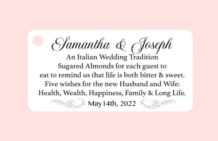 Sugared Almonds Tags